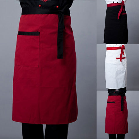 Fashion Baking Dress Half Apron Chef Apron Clothing Pockets Men Women Chef Uniform