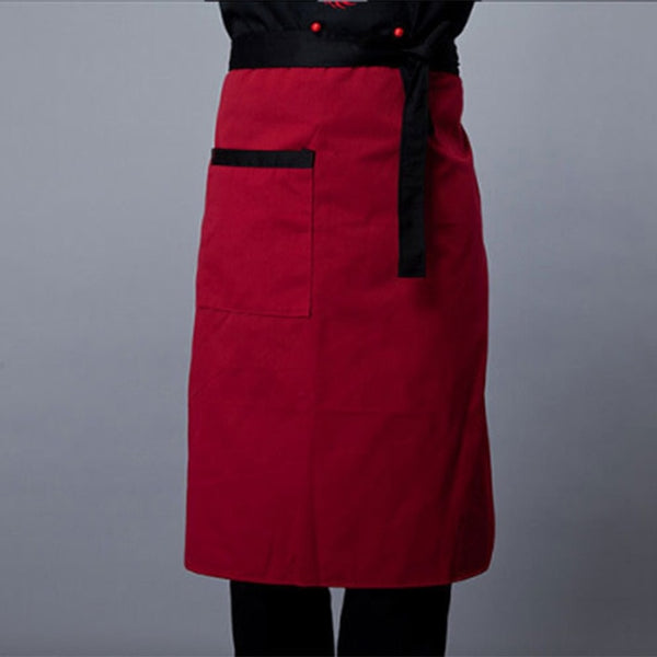 Fashion Baking Dress Half Apron Chef Apron Clothing Pockets Men Women Chef Uniform